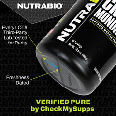 NutraBio EAA Pure back-of-label nutrition facts