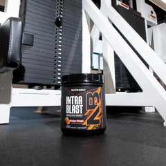 NutraBio Intra Blast BCAAs and amino acids support muscle recovery and protein synthesis.