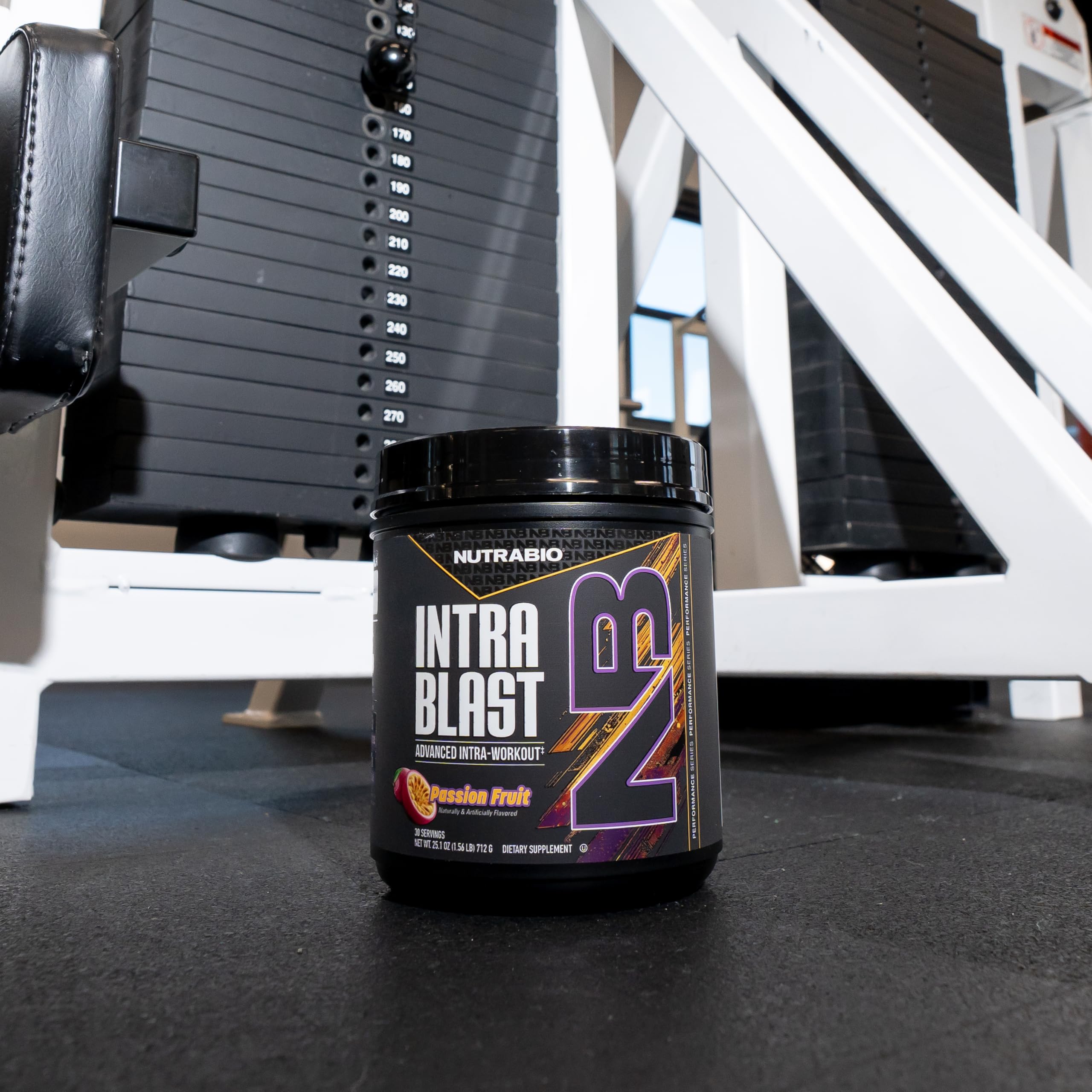 NutraBio Intra Blast electrolyte blend label highlighting hydration support.