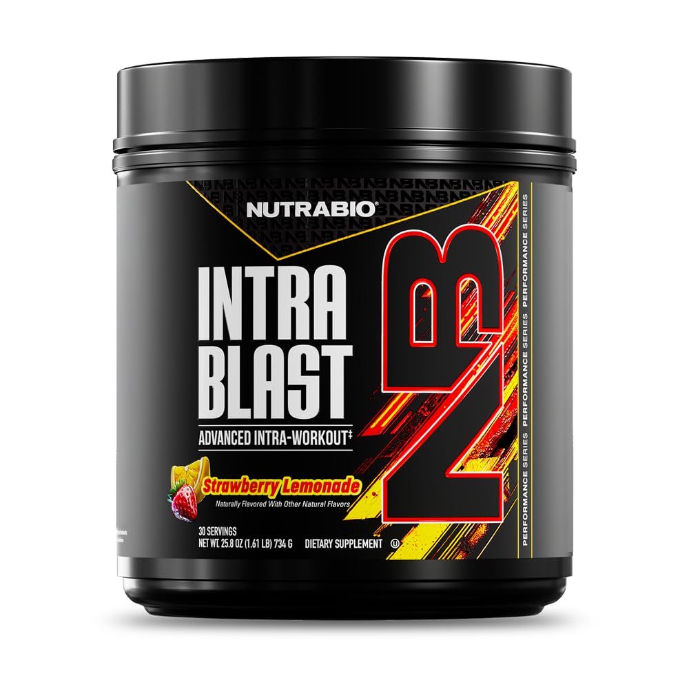 NutraBio Intra Blast tub front for hydration and performance during workouts