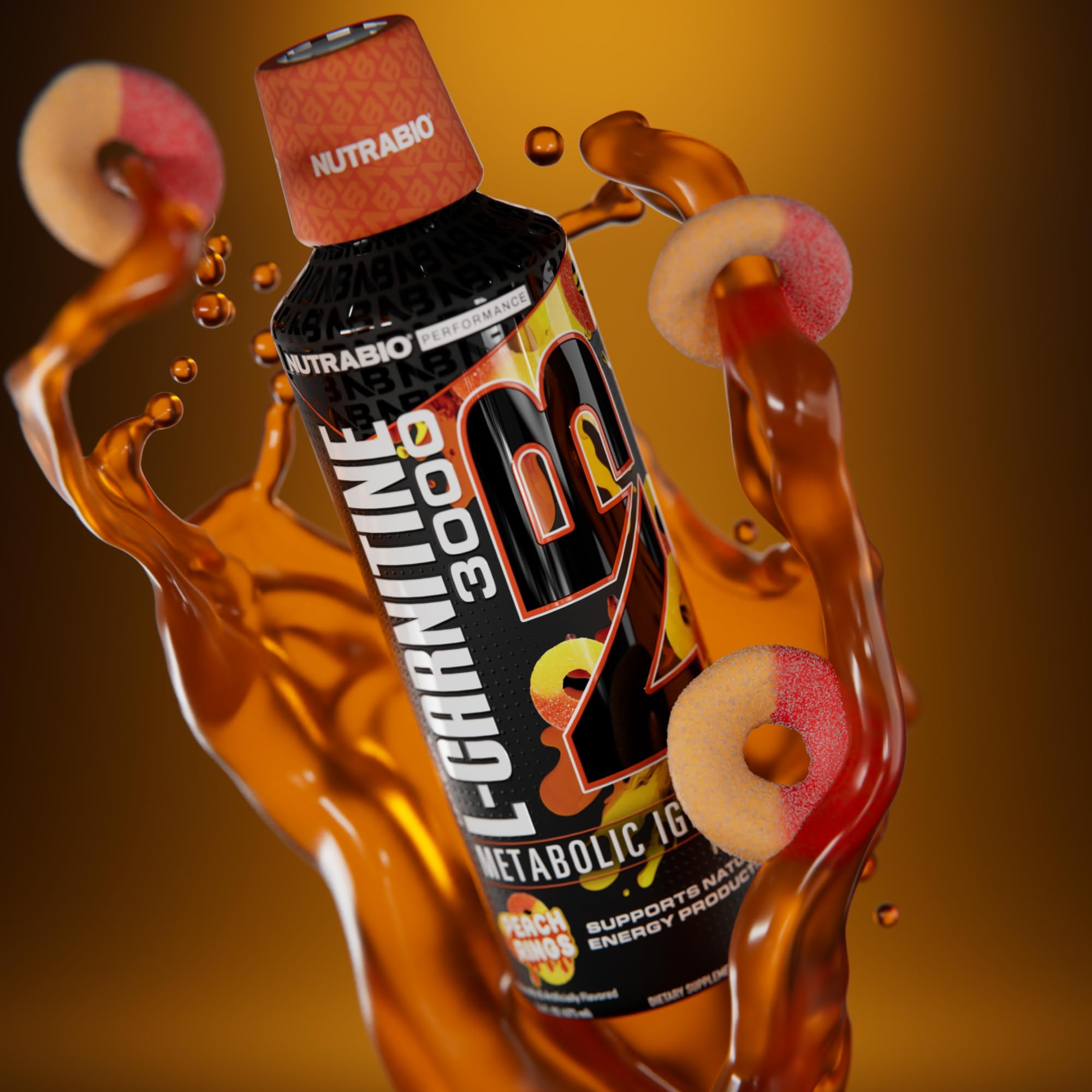 NutraBio L-Carnitine Shots zero sugars claim on packaging