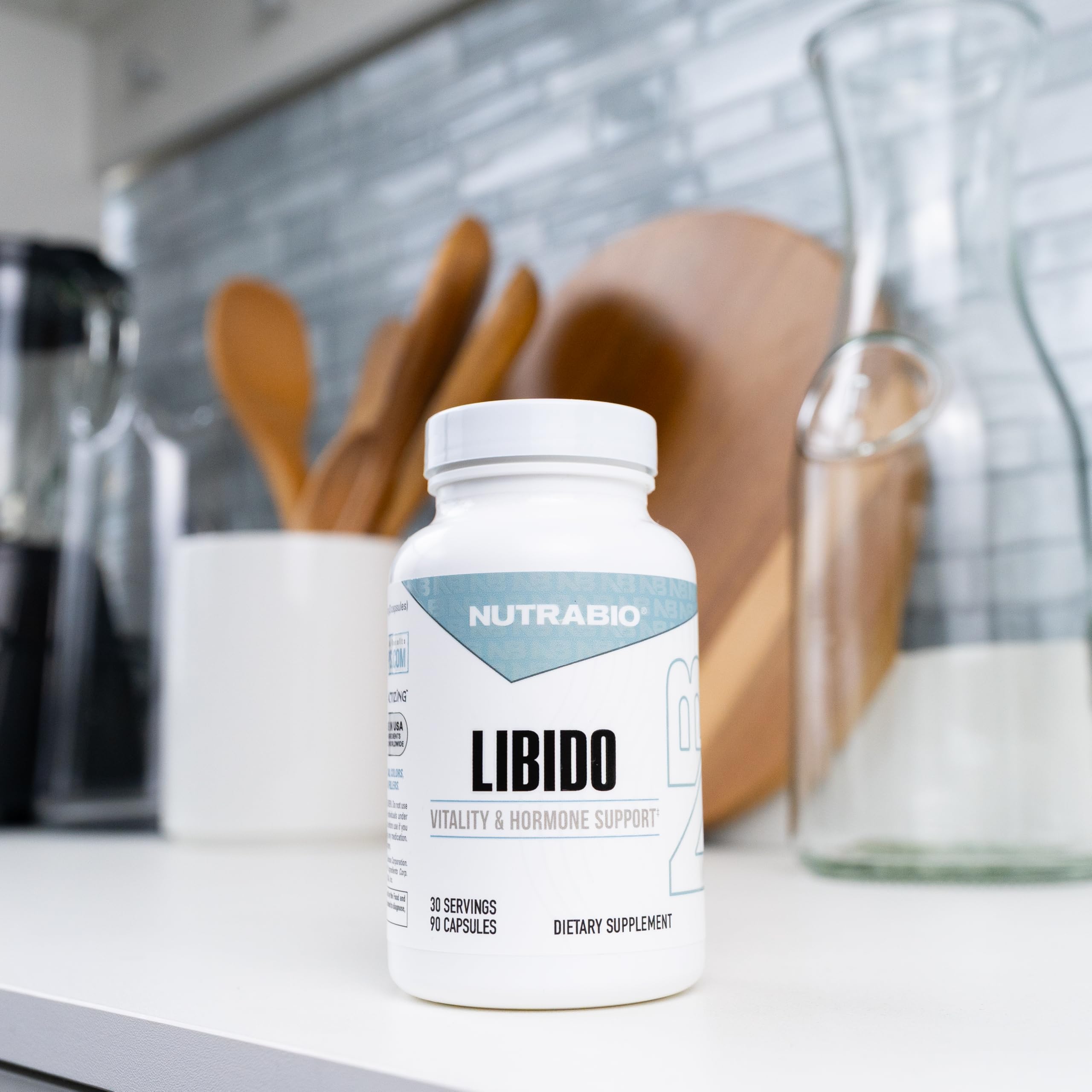 NutraBio Libido pill-dispense demonstrates simple daily dosing and routine.
