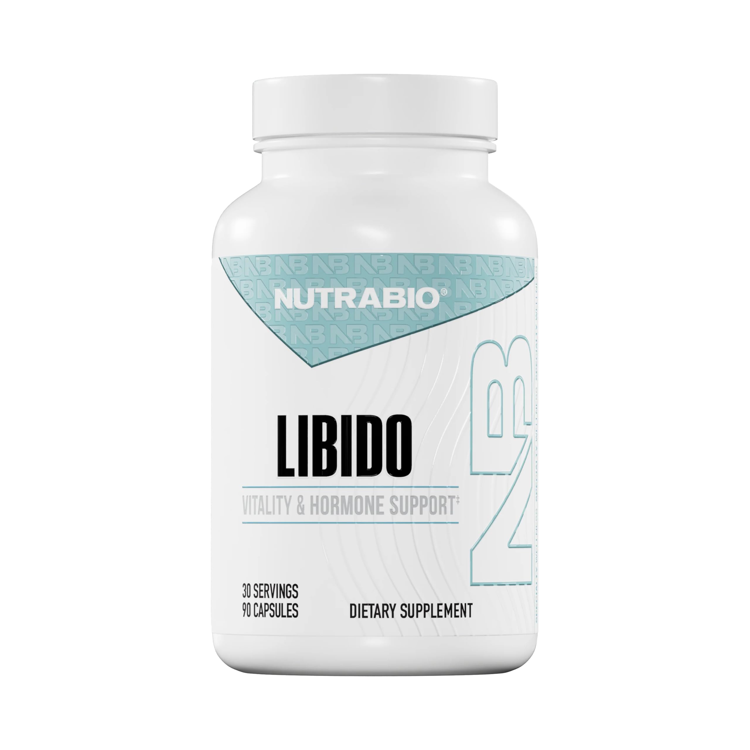 NutraBio Libido bottle for daily vitality and energy.