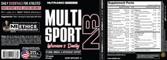 NutraBio Multisport for Women capsules closeup for easy daily use