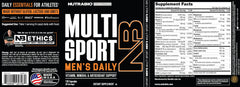 NutraBio Multisport capsules ready for daily athletic routines