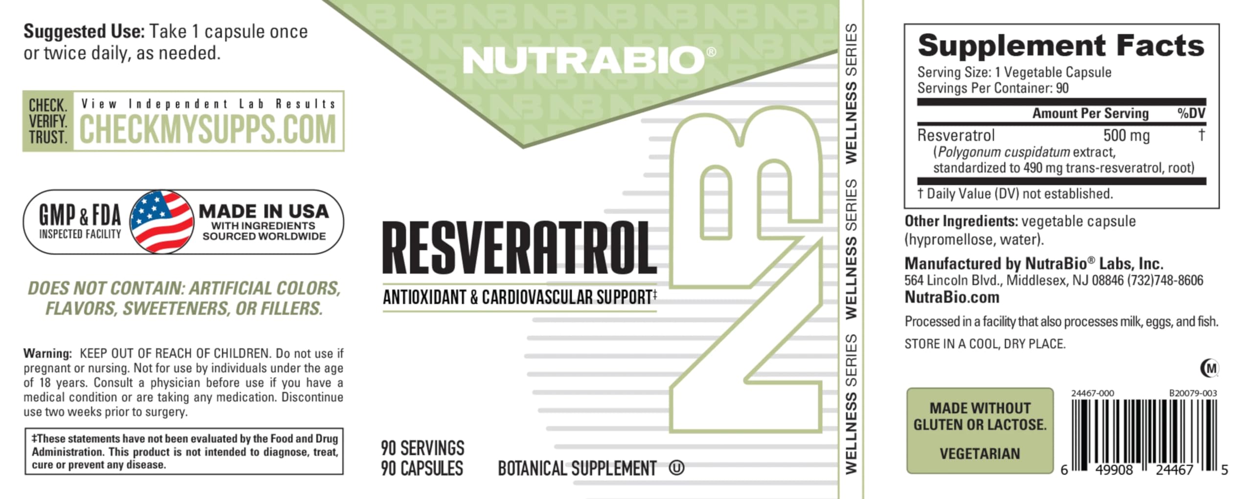 NutraBio Resveratrol lifestyle graphic illustrating antioxidant defense.