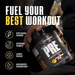 NutraBio Stim-Free PRE Orange Mango citrulline detail supports endurance