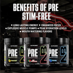 NutraBio STIM-Free PRE Watermelon ingredients list communicates transparency and dosing.