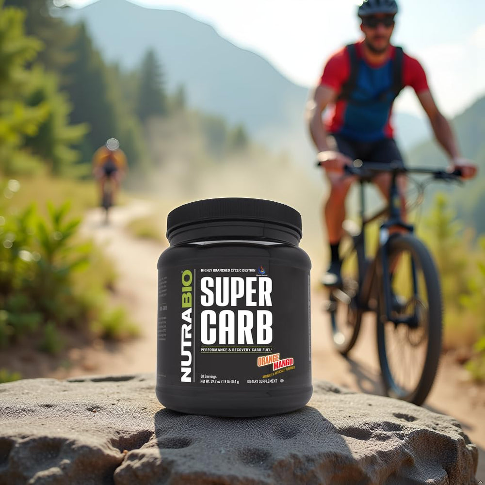 NutraBio Super Carb label disclosure visual showing full ingredient list
