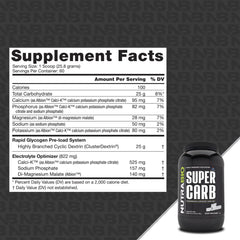 NutraBio Super Carb shaker with unflavored powder ready to blend