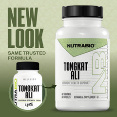 NutraBio Tongkat Ali Longjack capsules close-up convenient daily use