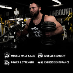 NutraBio Unbound BYLD capsules close-up highlighting recovery support.