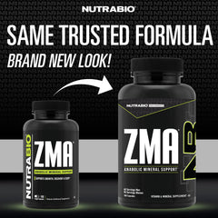 NutraBio ZMA capsules close-up highlighting the compact nightly form.