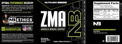 NutraBio ZMA label details verify zinc, magnesium, and B6 per serving.