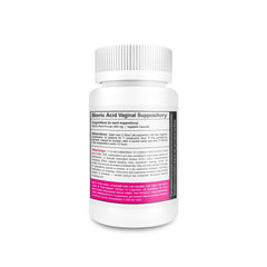 NutraBlast Boric Acid Suppositories front label emphasizing purity and USA-made quality