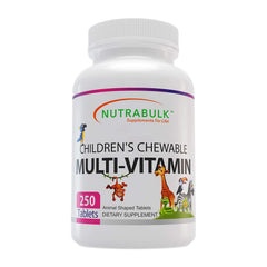 NutraBulk Children's Chewables in elephant shapes promote daily nutrition for kids