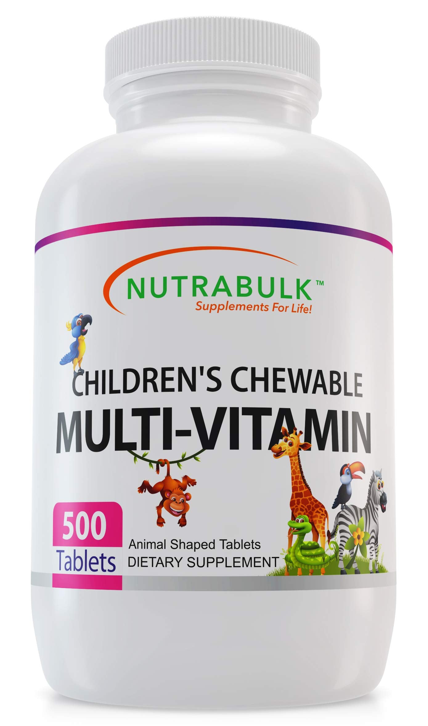 NutraBulk elephants-shaped chewables support kid-friendly daily nutrition with tasty flavors