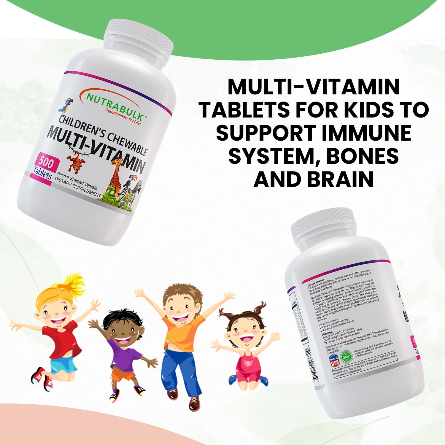NutraBulk orange-flavor chewables boost daily intake with bright citrus appeal