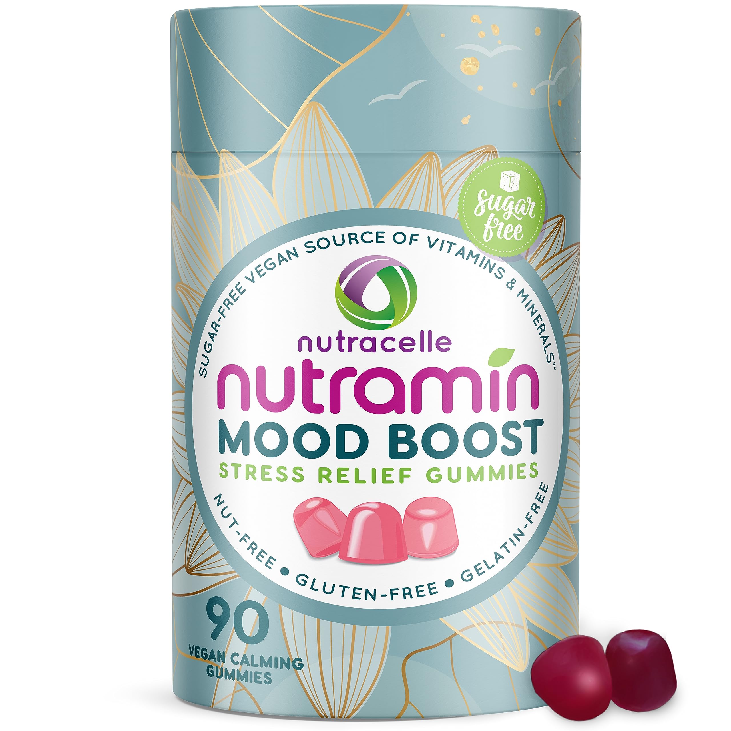 Nutracelle Nutramin Mood Boost 90-count bottle ready for daily use.
