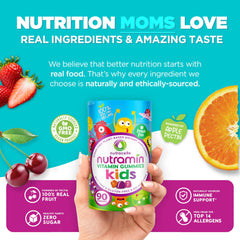 Nutracelle Nutramin sugar-free gummy bottle with natural sweeteners
