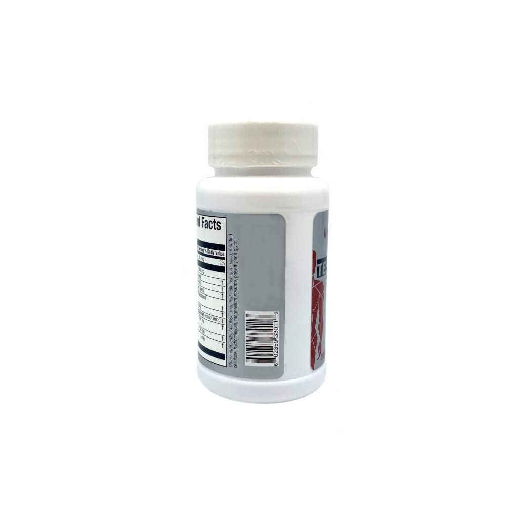 TestronSX capsules close-up highlighting convenient daily dosage.
