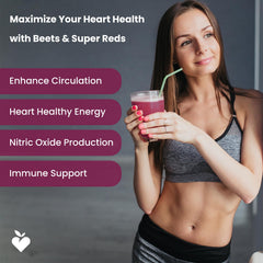NutraChamps Beet Root Powder jar-spoon-closeup demonstrates easy, sugar-free daily mixing.