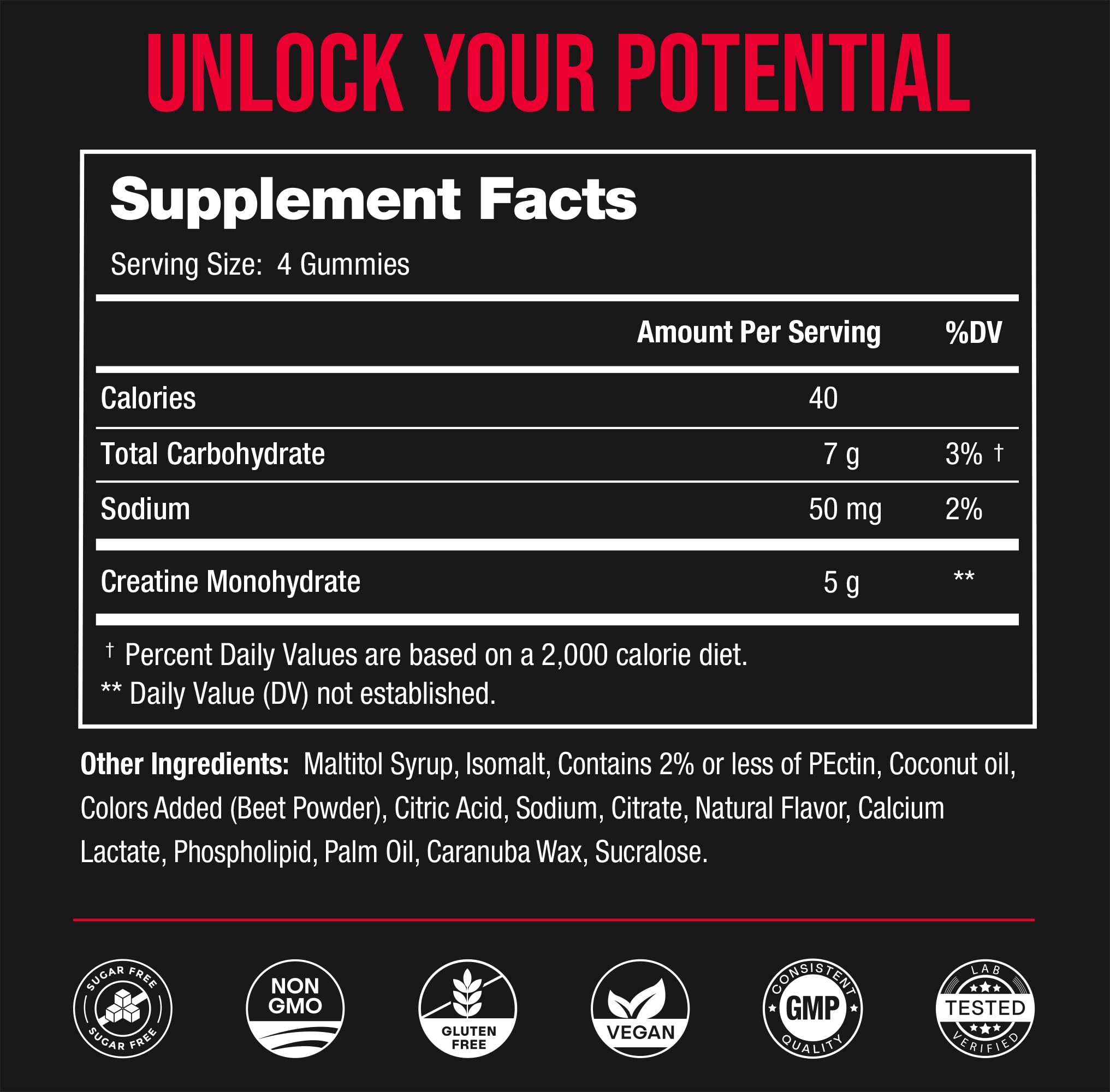 NutraChamps Creatine Gummies Watermelon Flavor offering sugar-free, tasty energy for workouts.