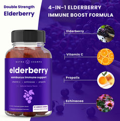 NutraChamps Elderberry Gummies kid-friendly dosing for family routines