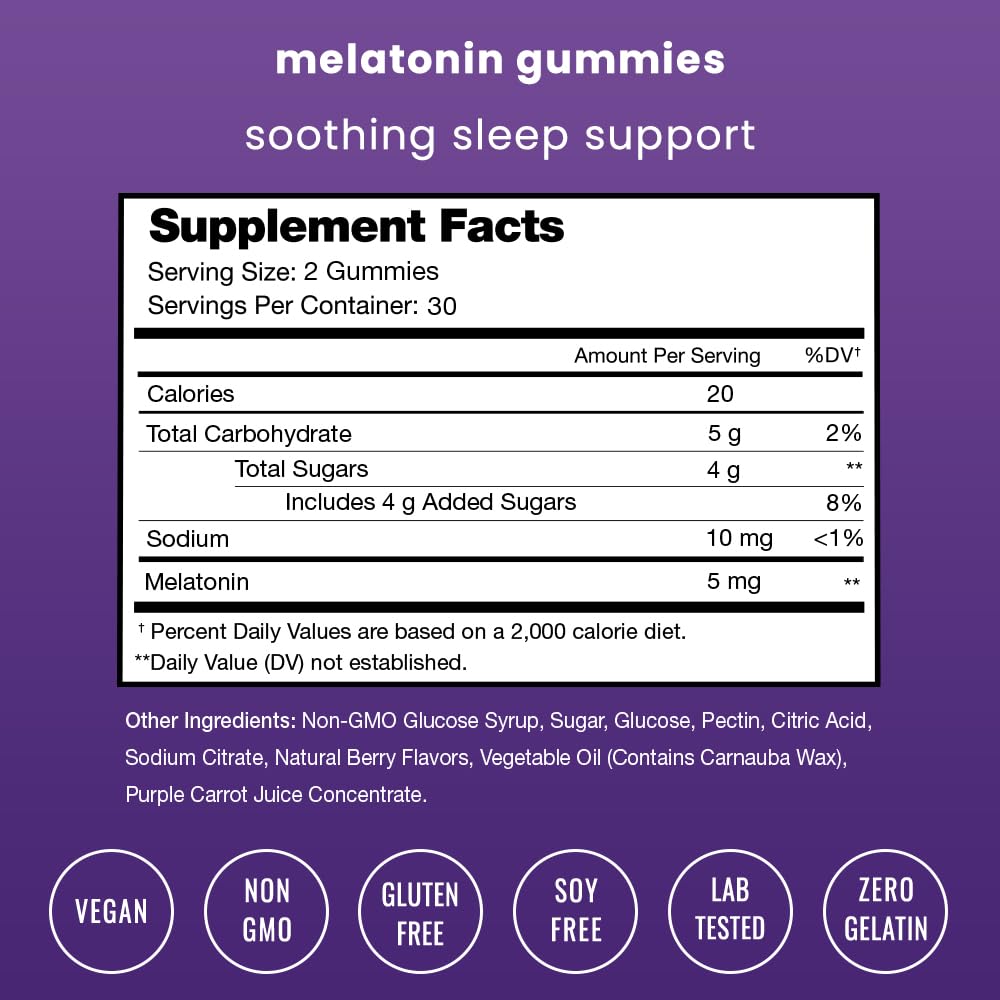 NutraChamps melatonin gummies for kids illustrate easy dosing for family use.