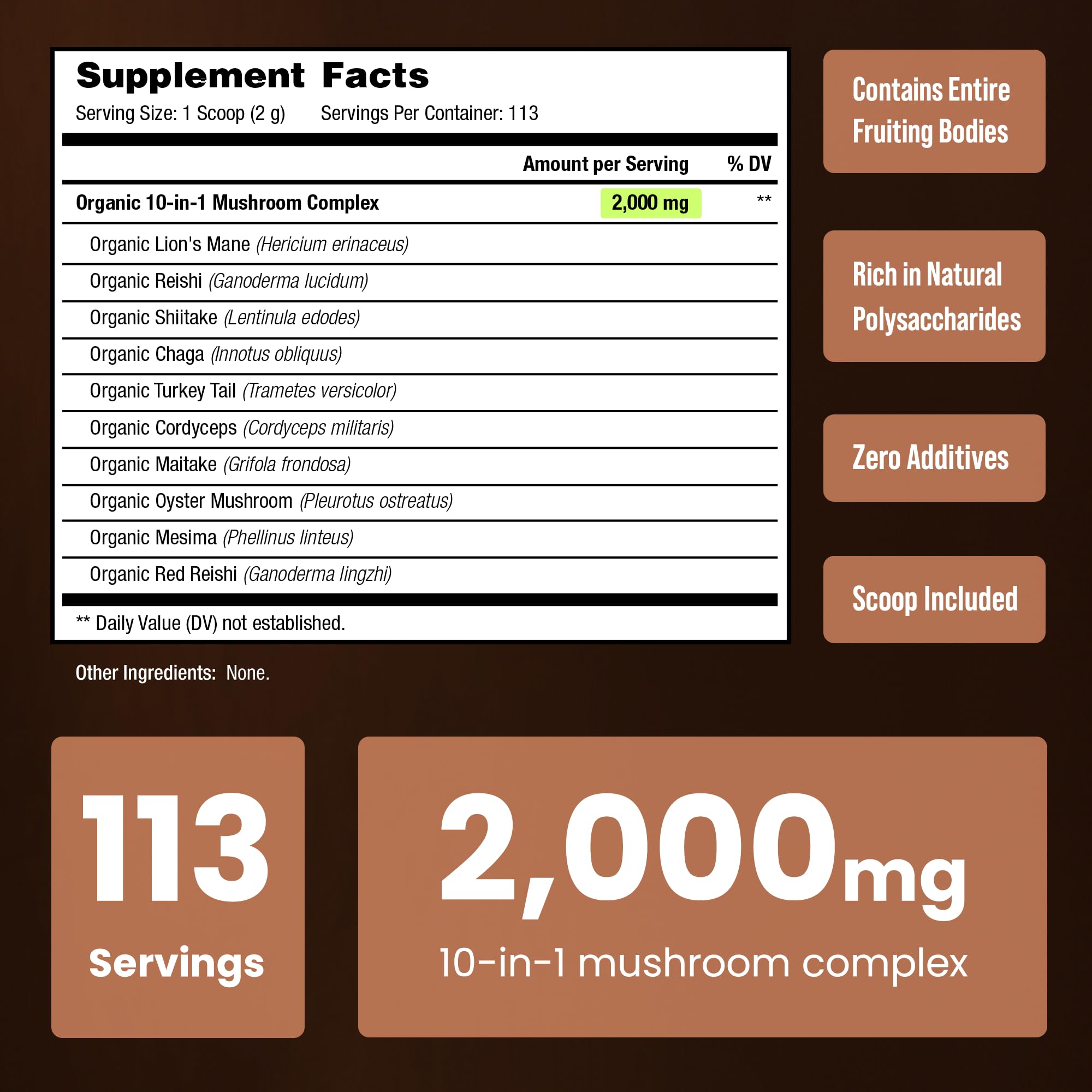 NutraChamps measuring jar highlights precise daily servings.