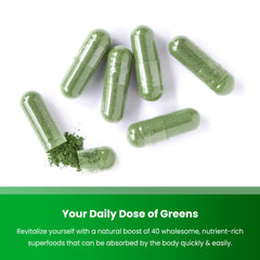 NutraChamps Organic Super Greens serving demonstrates easy daily intake.