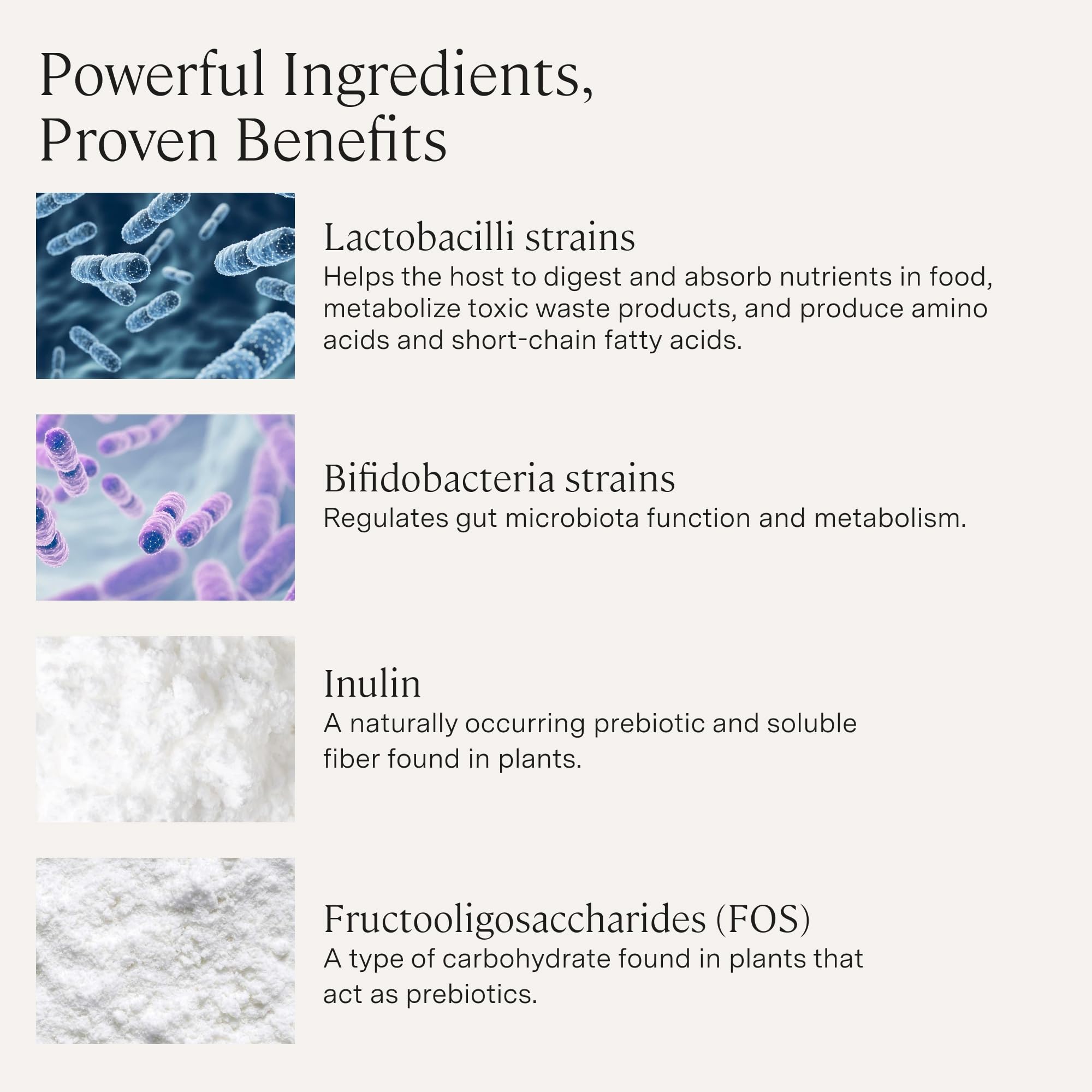 NutraFlora prebiotic fiber enhances probiotic growth in the gut