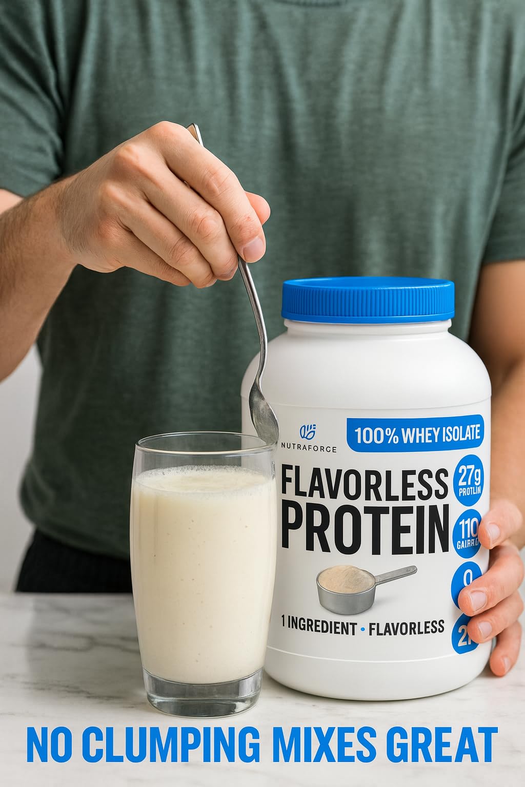 NutraForce Flavorless Whey Isolate baking – enrich cookies and pancakes
