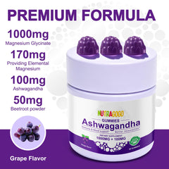 NUTRAGOGO gummies suitable for kids and adults; family-friendly mood support.
