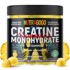 NUTRAGOGO Creatine Gummy nutrition facts panel visible for informed choices