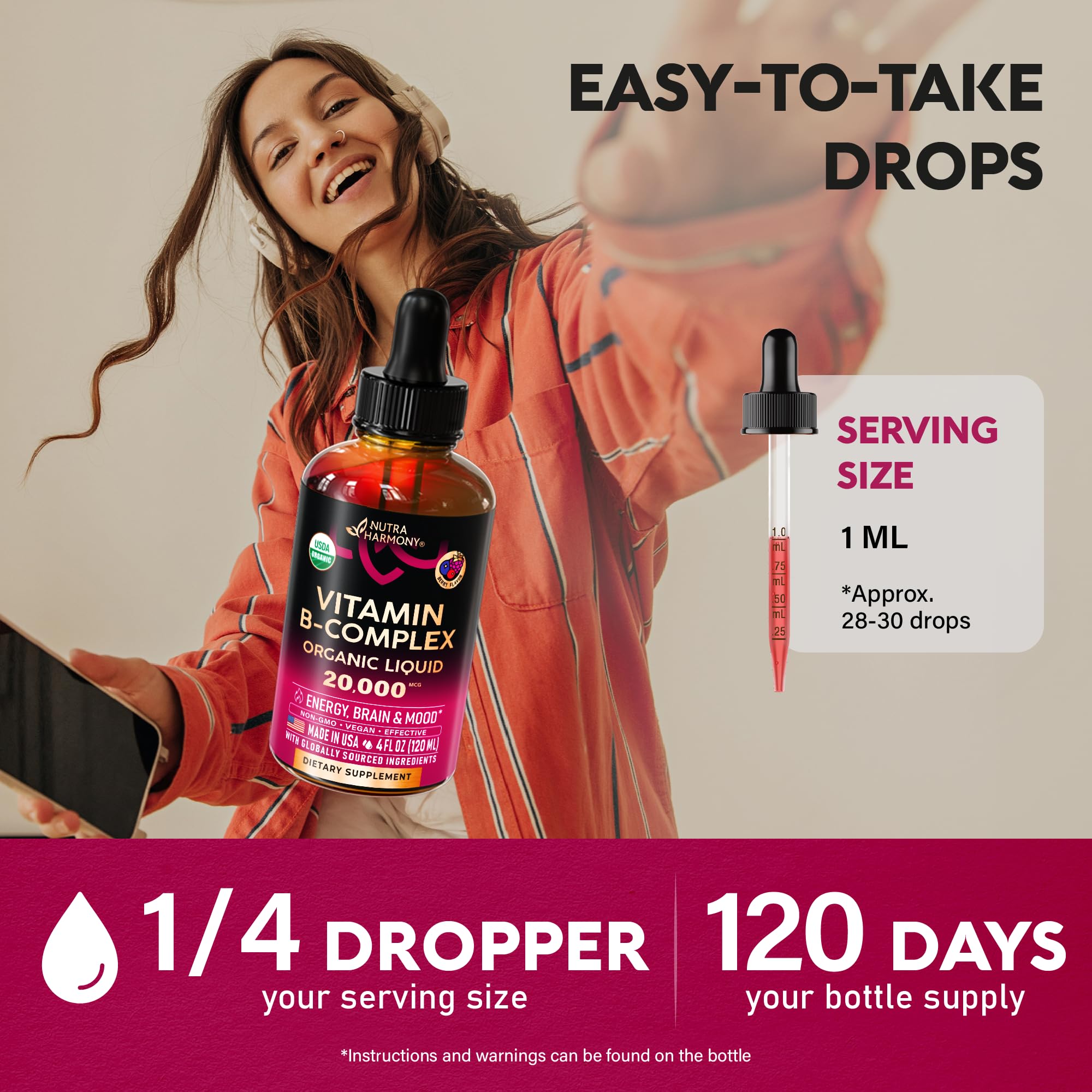 NUTRAHARMONY drops support nervous system wellness and stress balance.