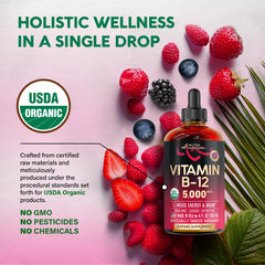 NutraHarmony B12 drops berry flavor enhances daily supplement routine.