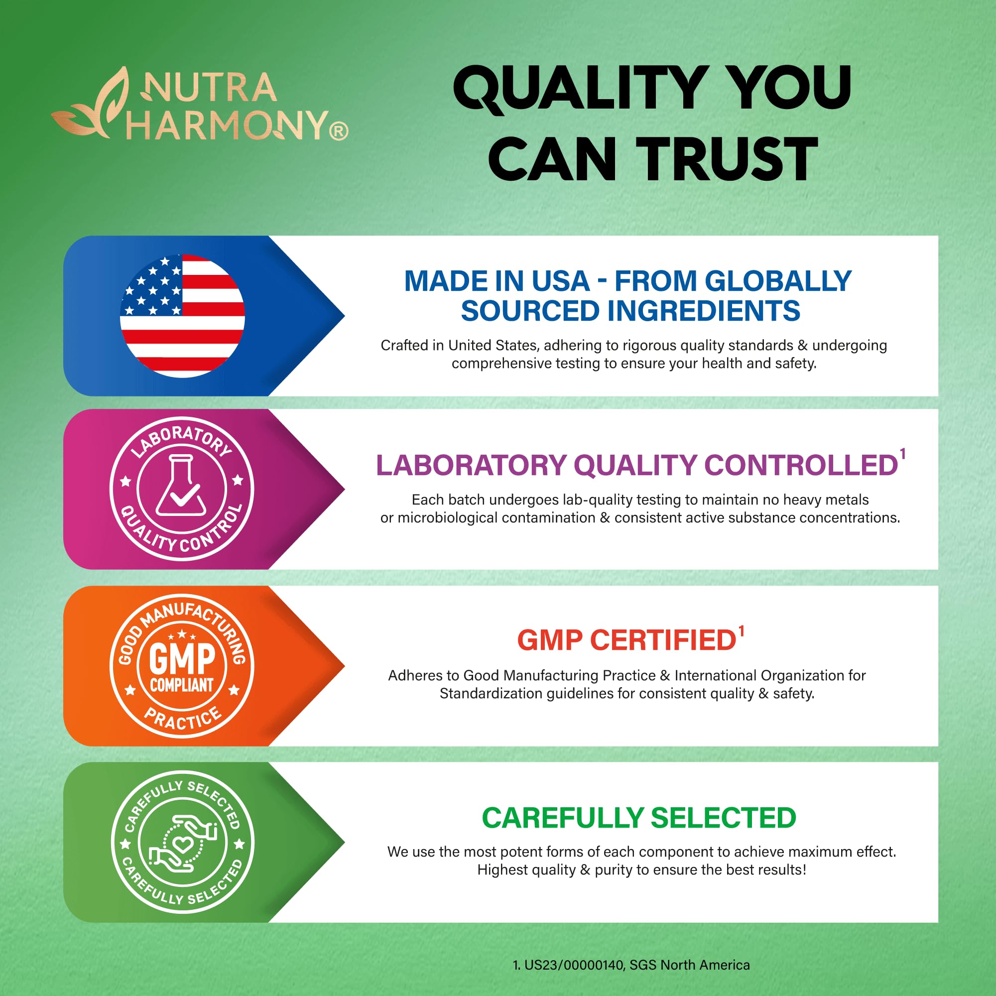 NutraHarmony Bariatric Multivitamin packaging design highlighting clean ingredients.