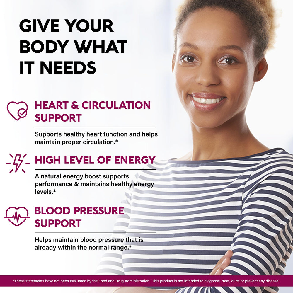 NUTRAHARMONY Beet Root 5-in-1 capsules showcase hawthorn berry blend for heart support.