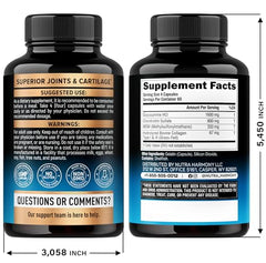 NutraHarmony bottle closeup showing label and dosage information for trust.
