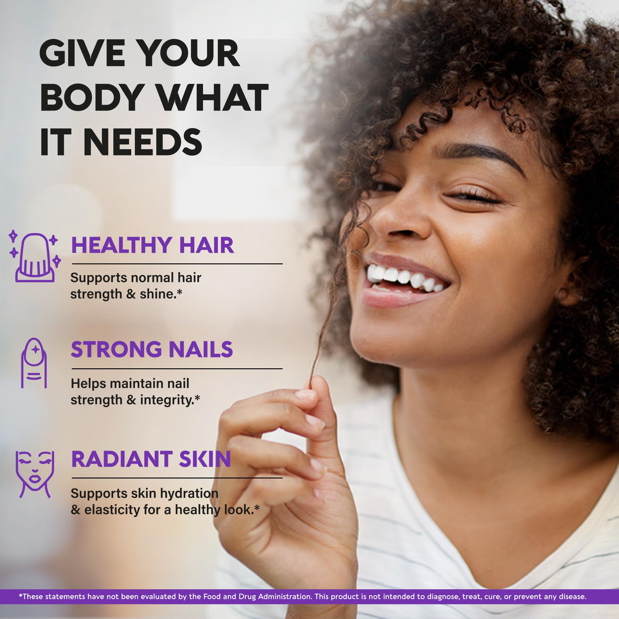 NUTRAHARMONY capsules scene suggests a convenient daily beauty routine.