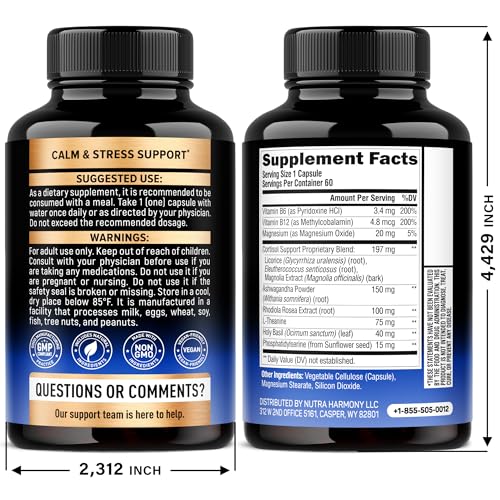 NutraHarmony product label showing transparent ingredients and benefits