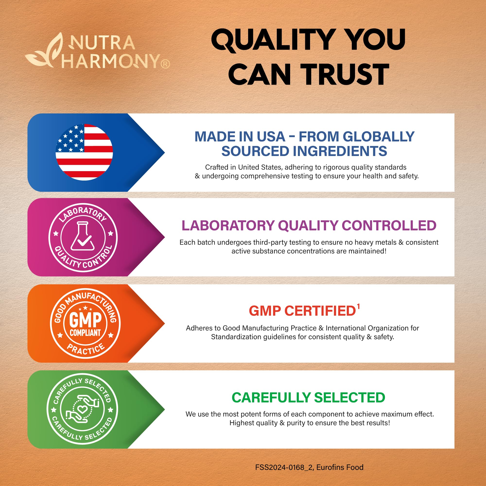 NUTRAHARMONY D3K2 made in USA manufacturing facility