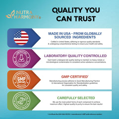 NutraHarmony electrolytes made in the USA seal on bottle