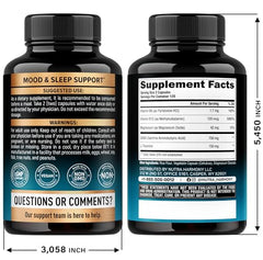 NUTRAHARMONY GABA-L-Theanine capsules for easy daily use.