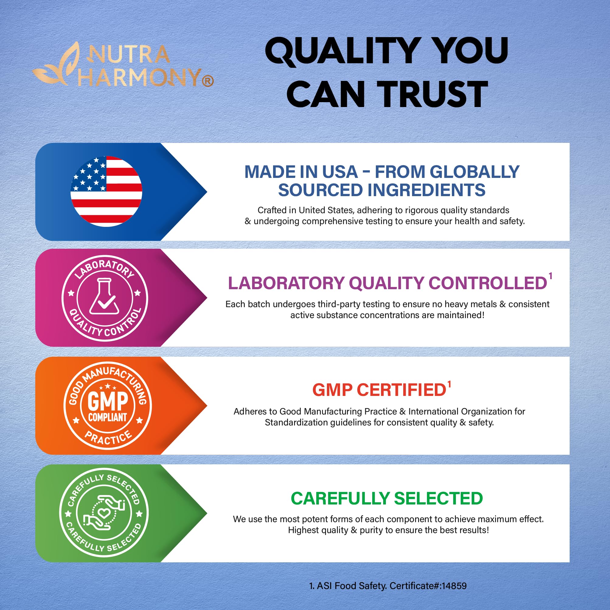 NUTRAHARMONY Magnesium Citrate bottle seal closeup reinforces product integrity
