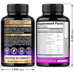 Nutraharmony Milk Thistle capsules ready to take for liver health maintenance.