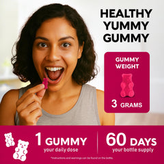 NUTRAHARMONY morning routine with gummies for energy uplift