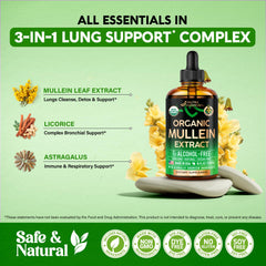 NUTRAHARMONY Mullein Drops USA-made seal on bottle.