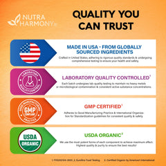 NUTRAHARMONY third-party tested for safety and potency